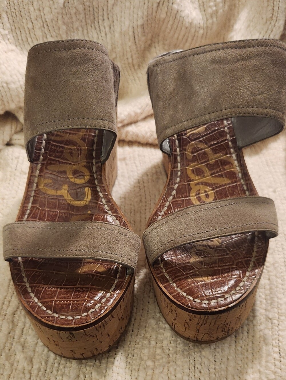 Sam Edelman Destiny Platform Wedge Sandals - Size 8.5